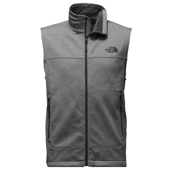 Men's The North Face Wind Water Resistant Gray Zip Up Vest size Large - Picture 1 of 8